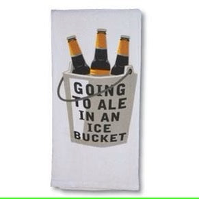 Going to Ale In An Ice Bucket -Bar Towel