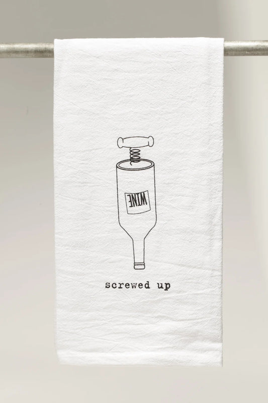 Totally Screwed -Bar Towel