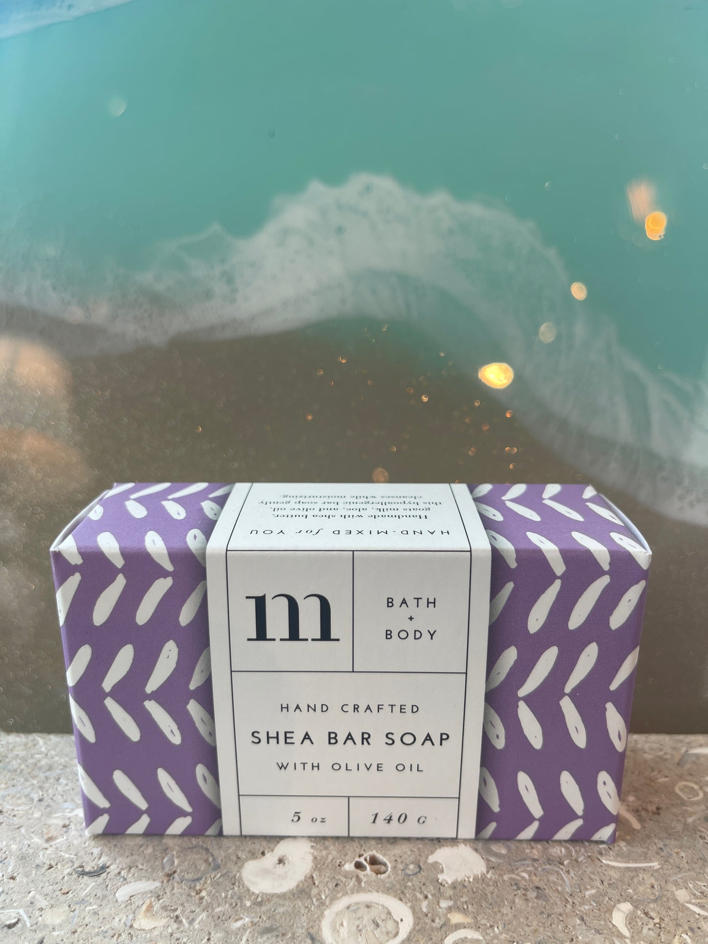 Lauren's Lavender Garden -Shea Bar Soap w/ Olive Oil