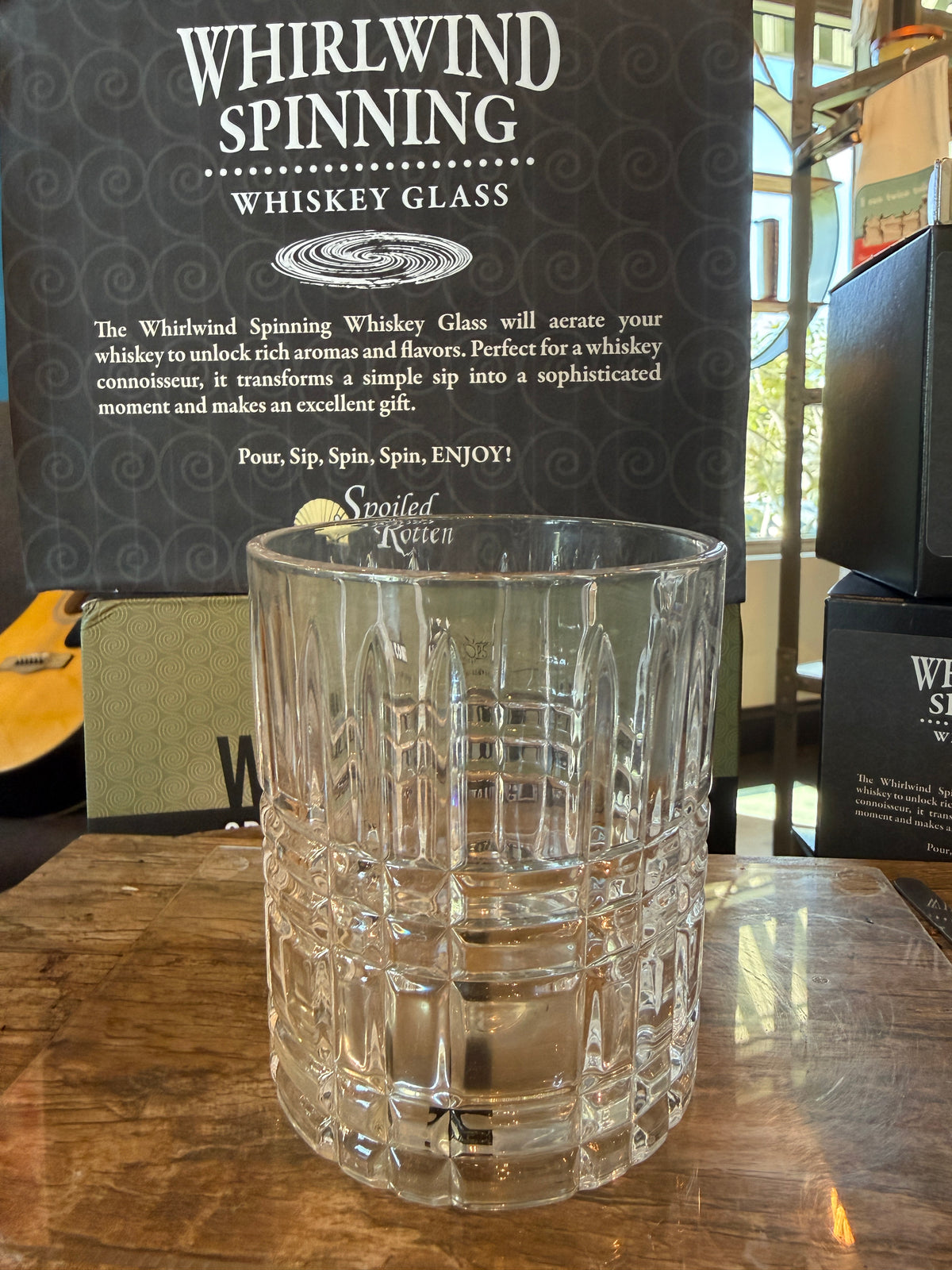 Whirlwind Spinning Cocktail Glass - Set of 4