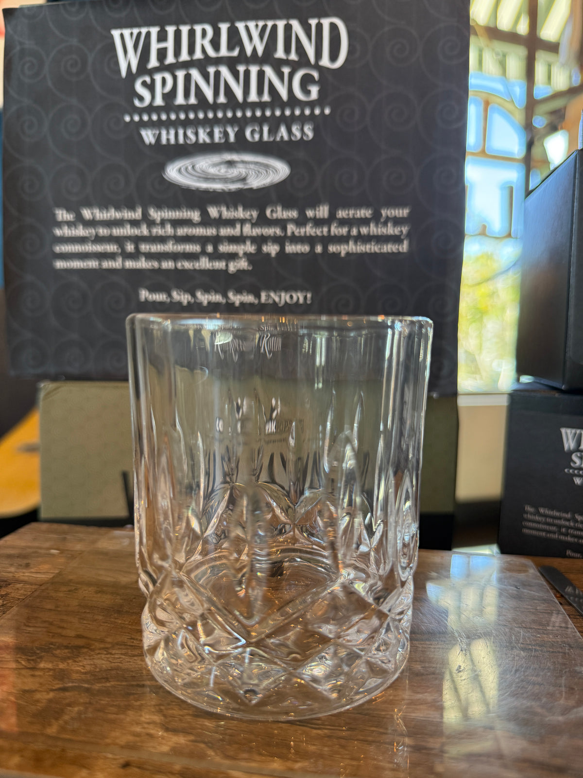 Whirlwind Spinning Cocktail Glass - Set of 4