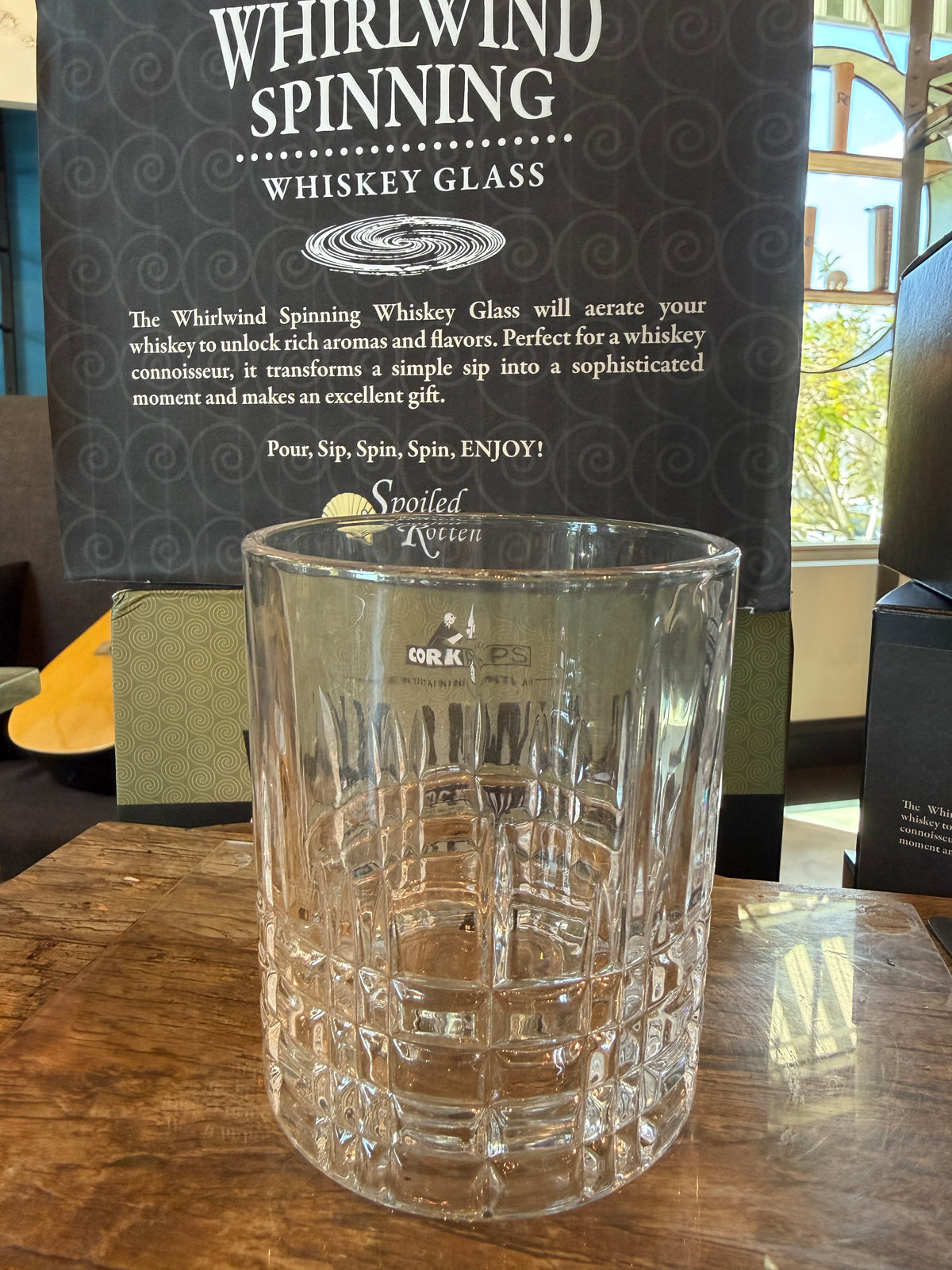 Whirlwind Spinning Cocktail Glass - Set of 4